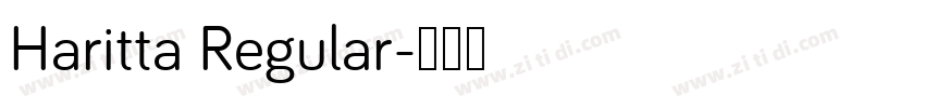 Haritta Regular字体转换